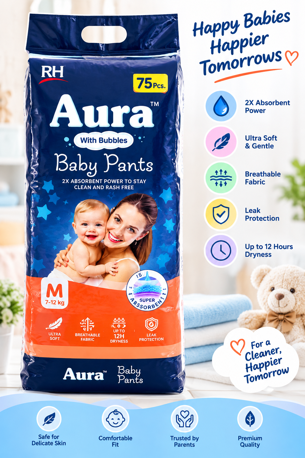 RH Aura Baby Pants-75 Pieces
